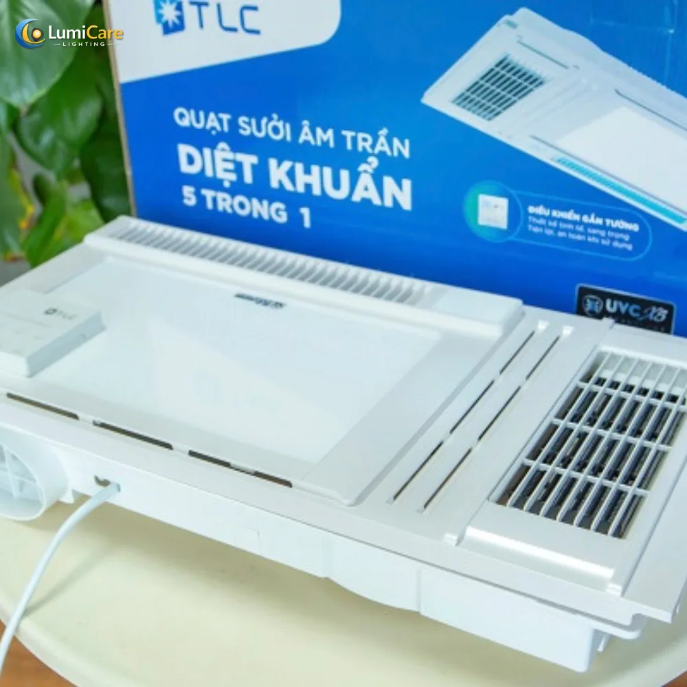 Quạt Sưởi Âm Trần Diệt Khuẩn 5IN1 Kích Thước 60x30 Giải Pháp Mới Cho Không Gian Phòng Tắm
